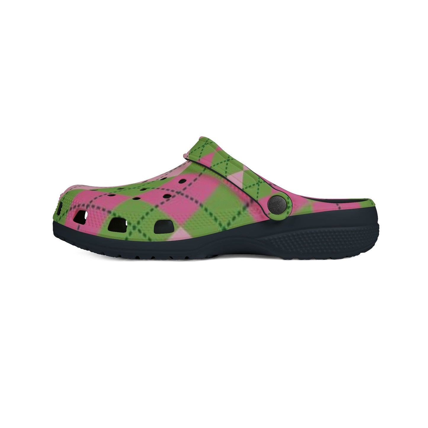 Pink and Green Clogs