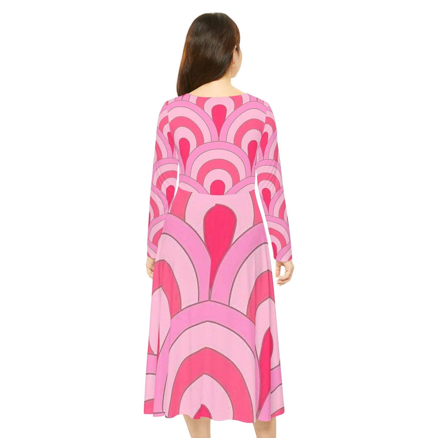 Women's Long Sleeve Dress (Hippie 32)