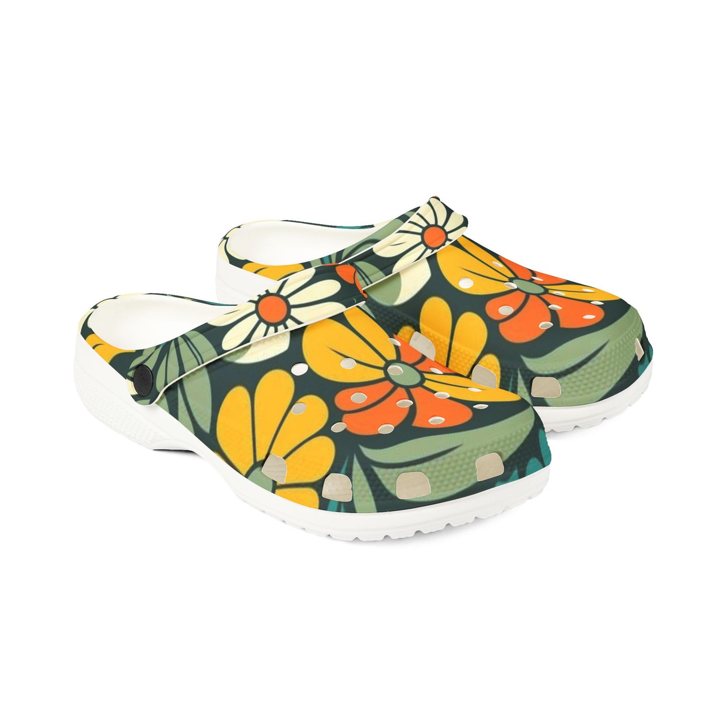 Floral Clogs