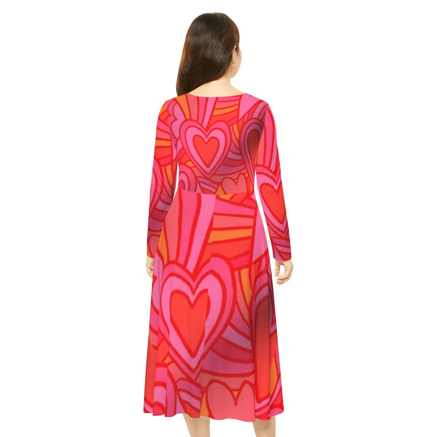 Women's Long Sleeve Dress (Hippie 20)