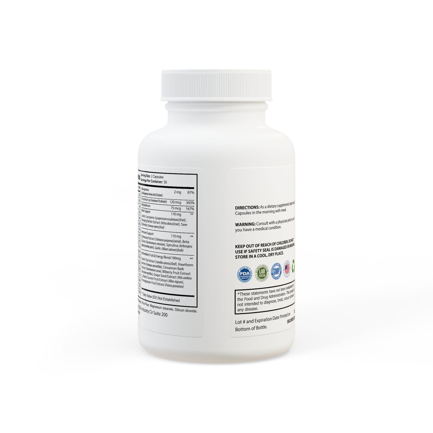 Be ye covered llc Multivitamin for Men Supplement (60 Capsules)