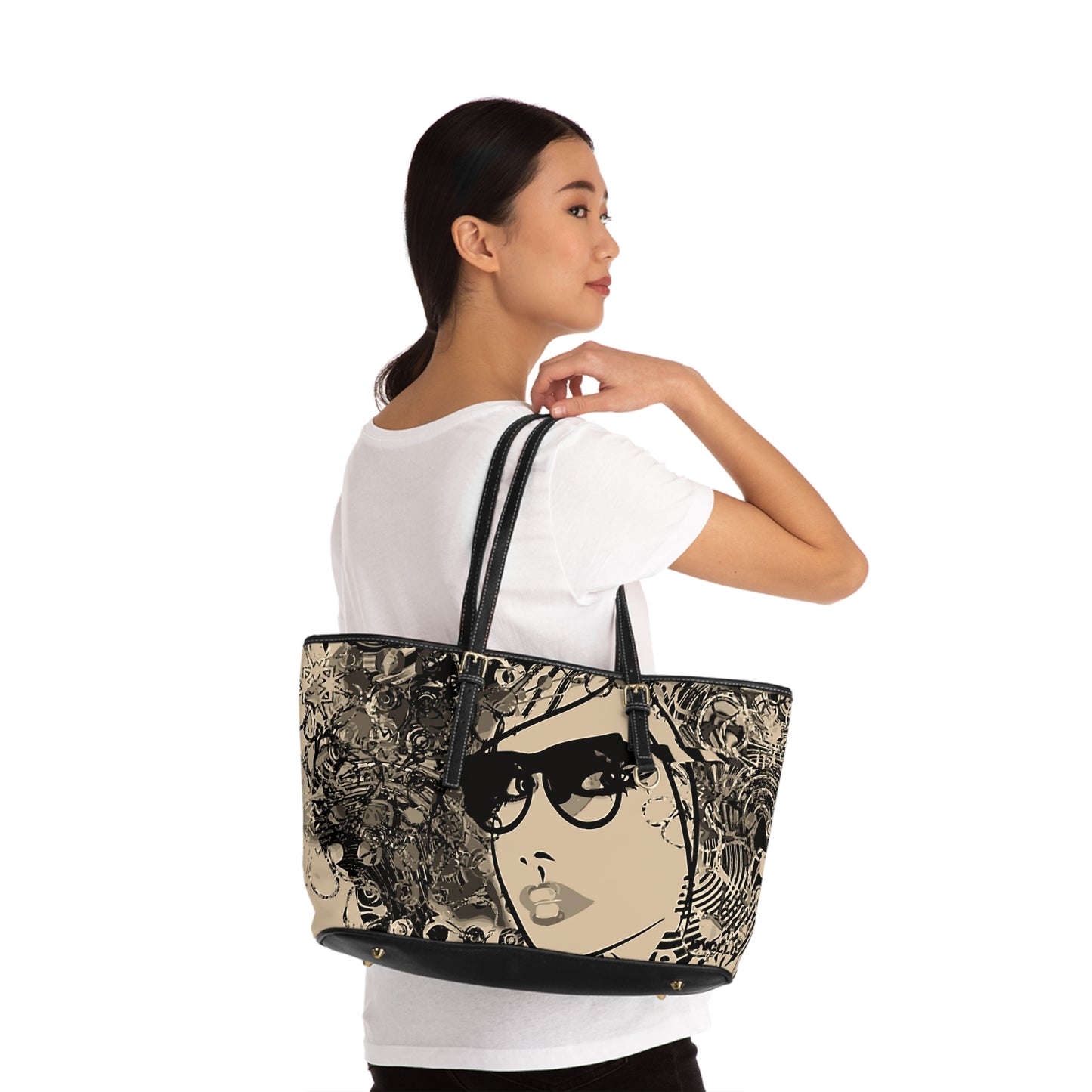 PU Leather Shoulder Bag(Glam Sis)