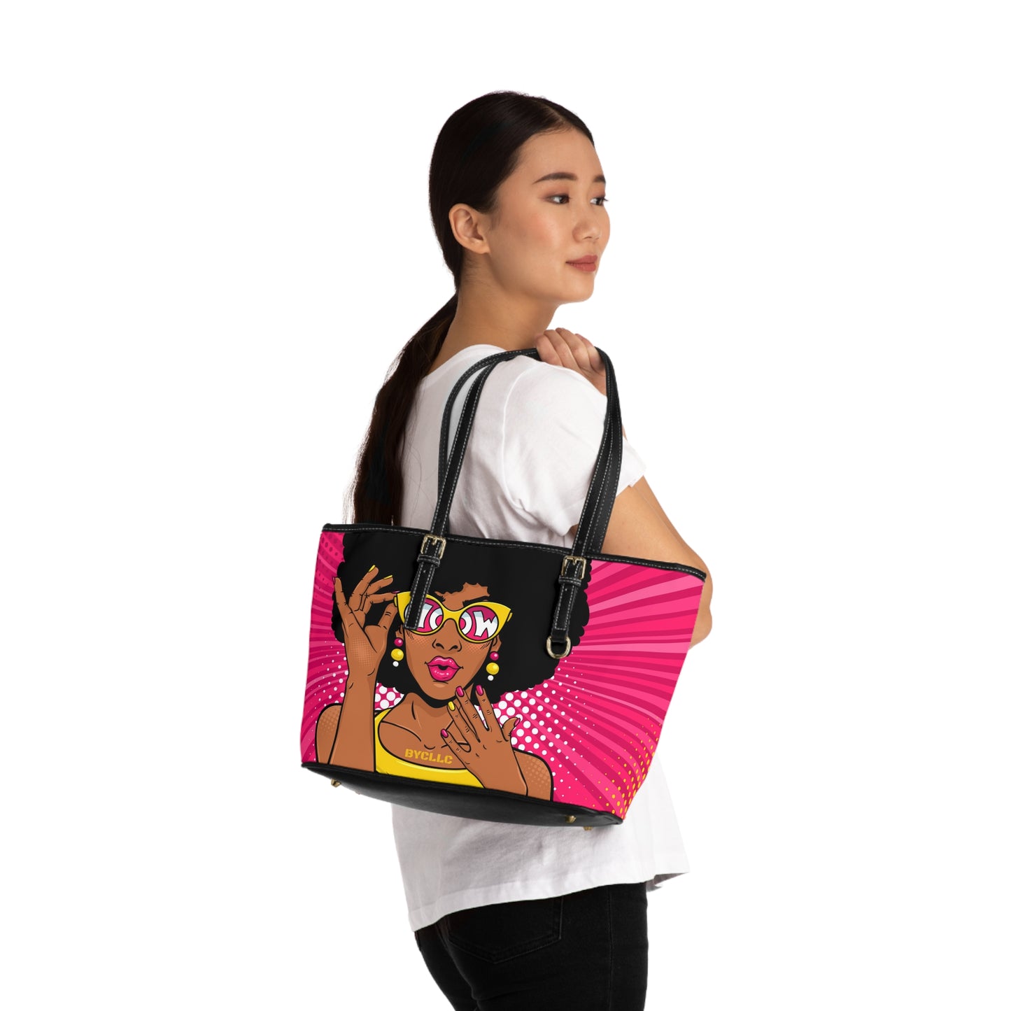 PU Leather Shoulder Bag(BYCLLC Beauty)