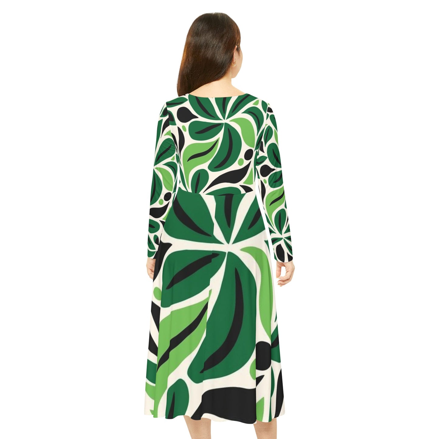 Women's Long Sleeve Dress (Hippie 28)