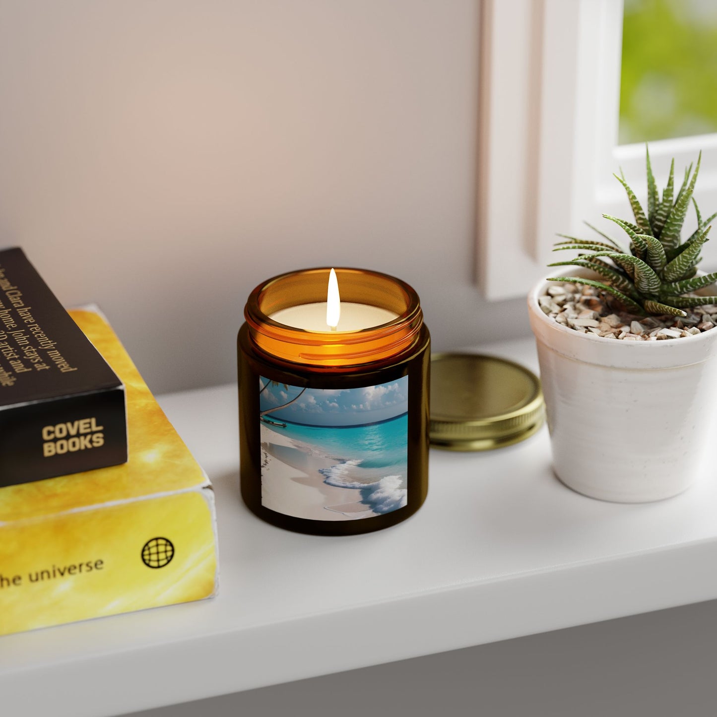 Beach and woody Candle (4oz, 9oz)