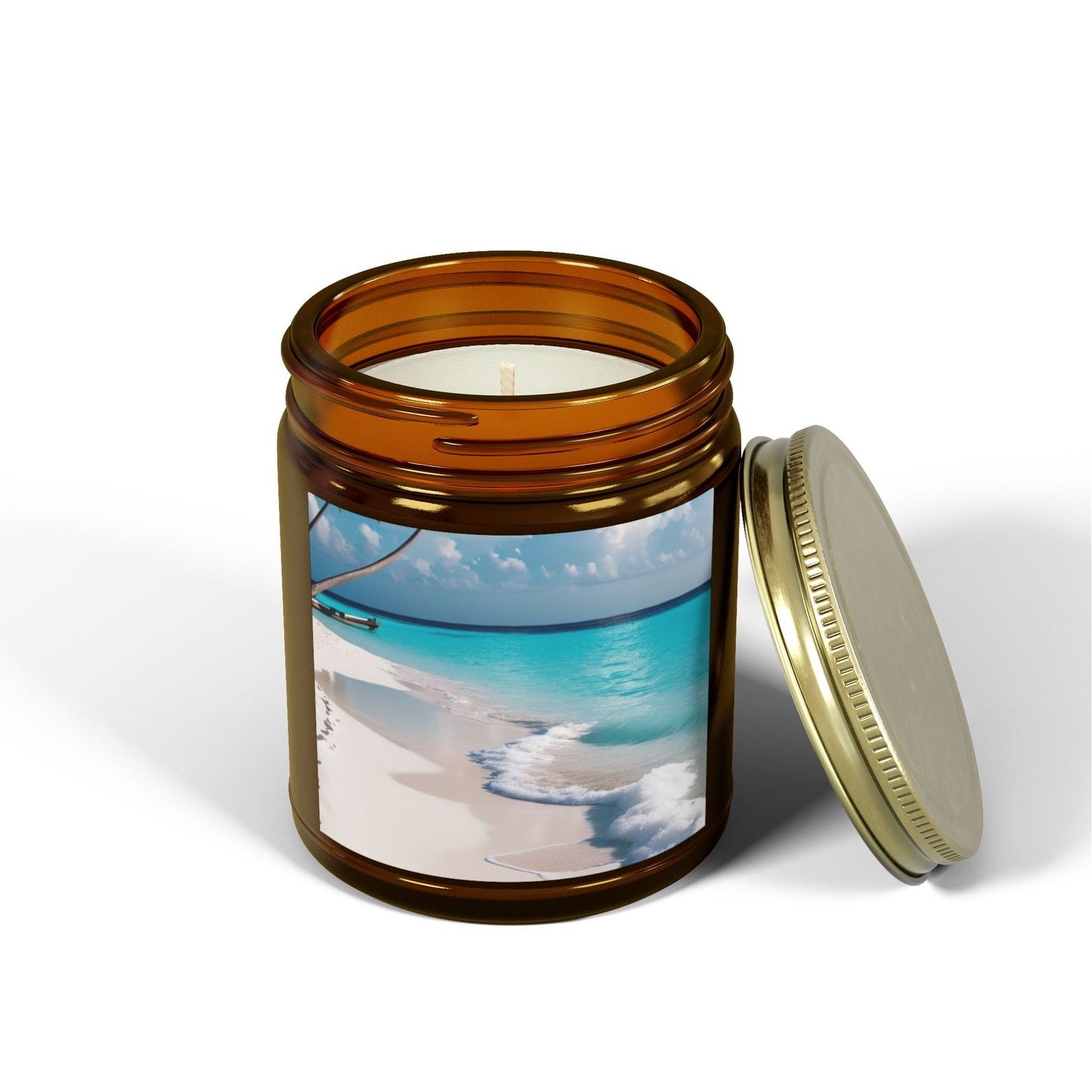 Beach and woody Candle (4oz, 9oz)