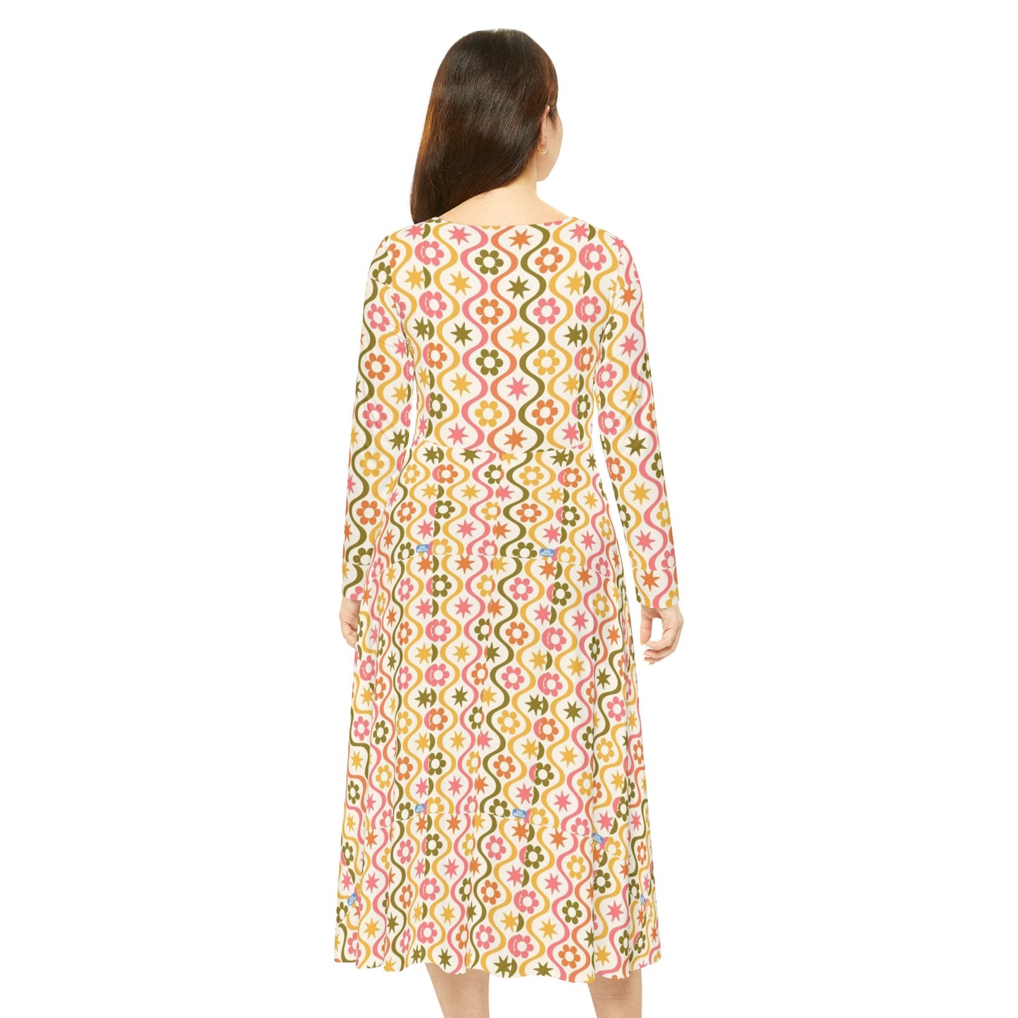 Women's Long Sleeve Dress (Hippie 30)