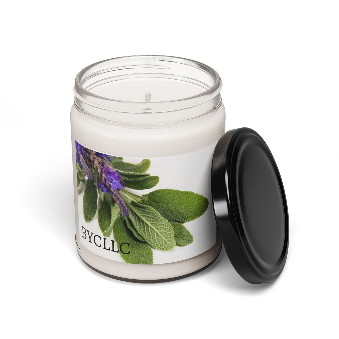 Be ye covered llc White sage and Lavender Soy Candle, 9oz