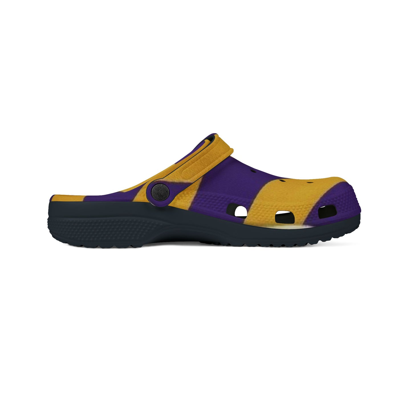 Purple and Gold Clogs