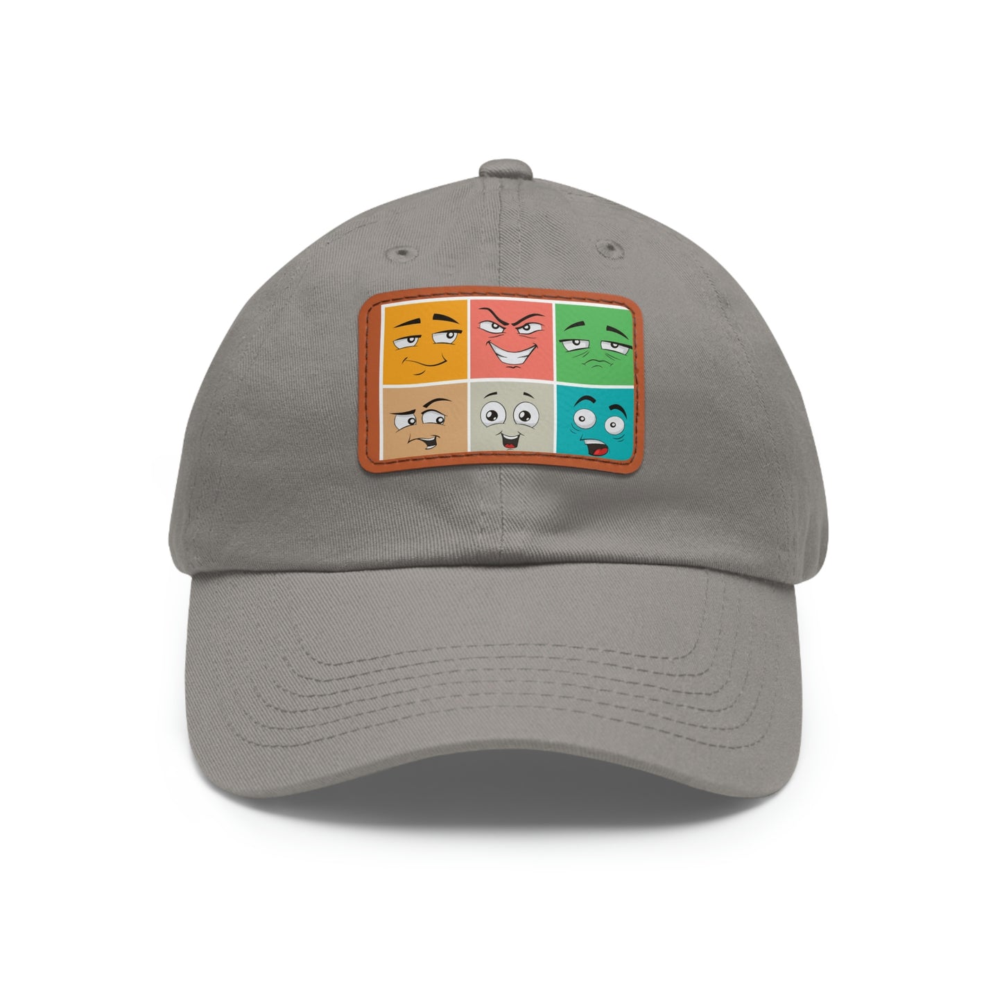 Dad Hat with Patch(colorful smile)