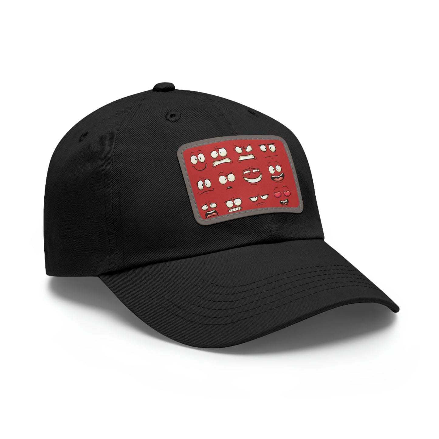 Dad Hat with Patch(Red Smiles)