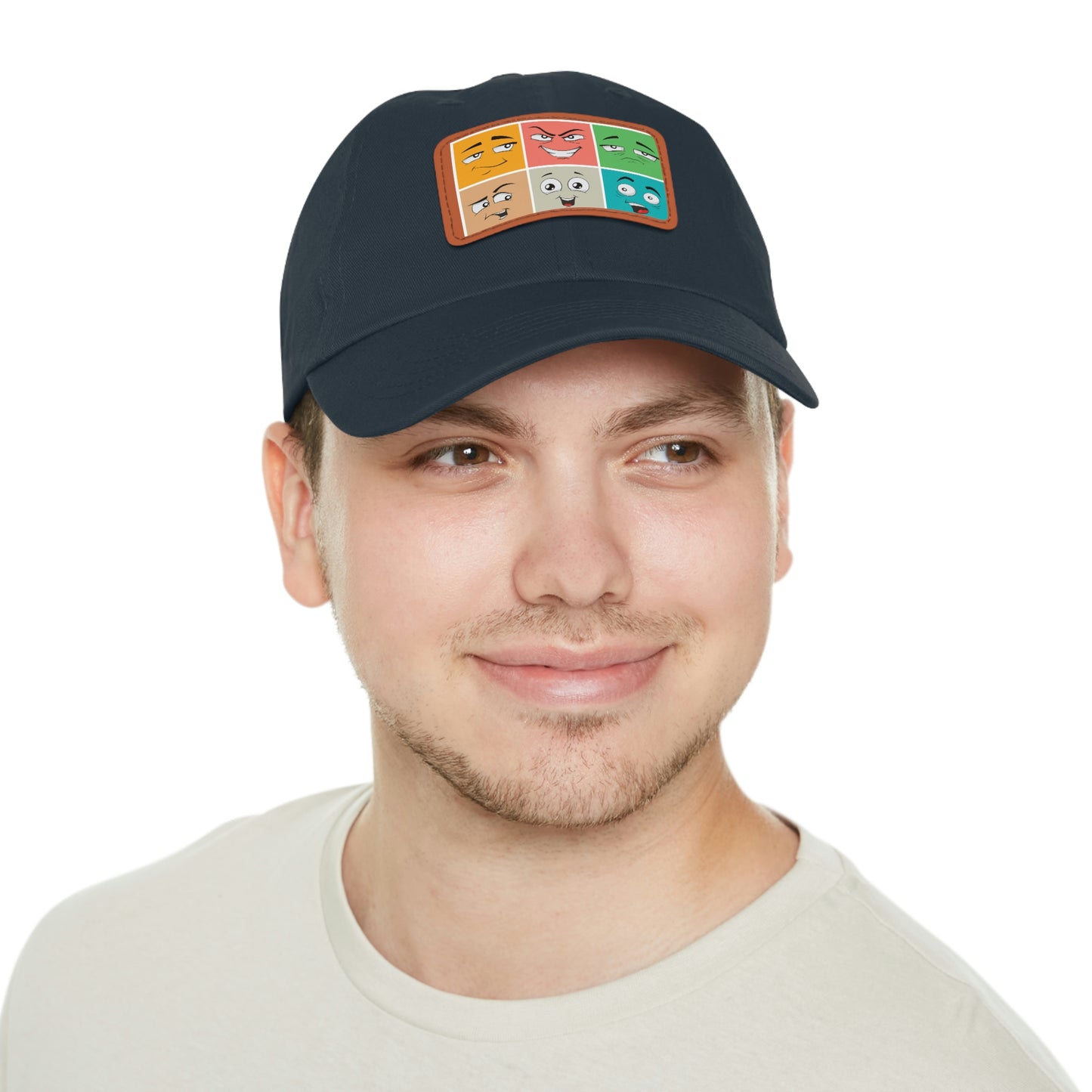 Dad Hat with Patch(colorful smile)