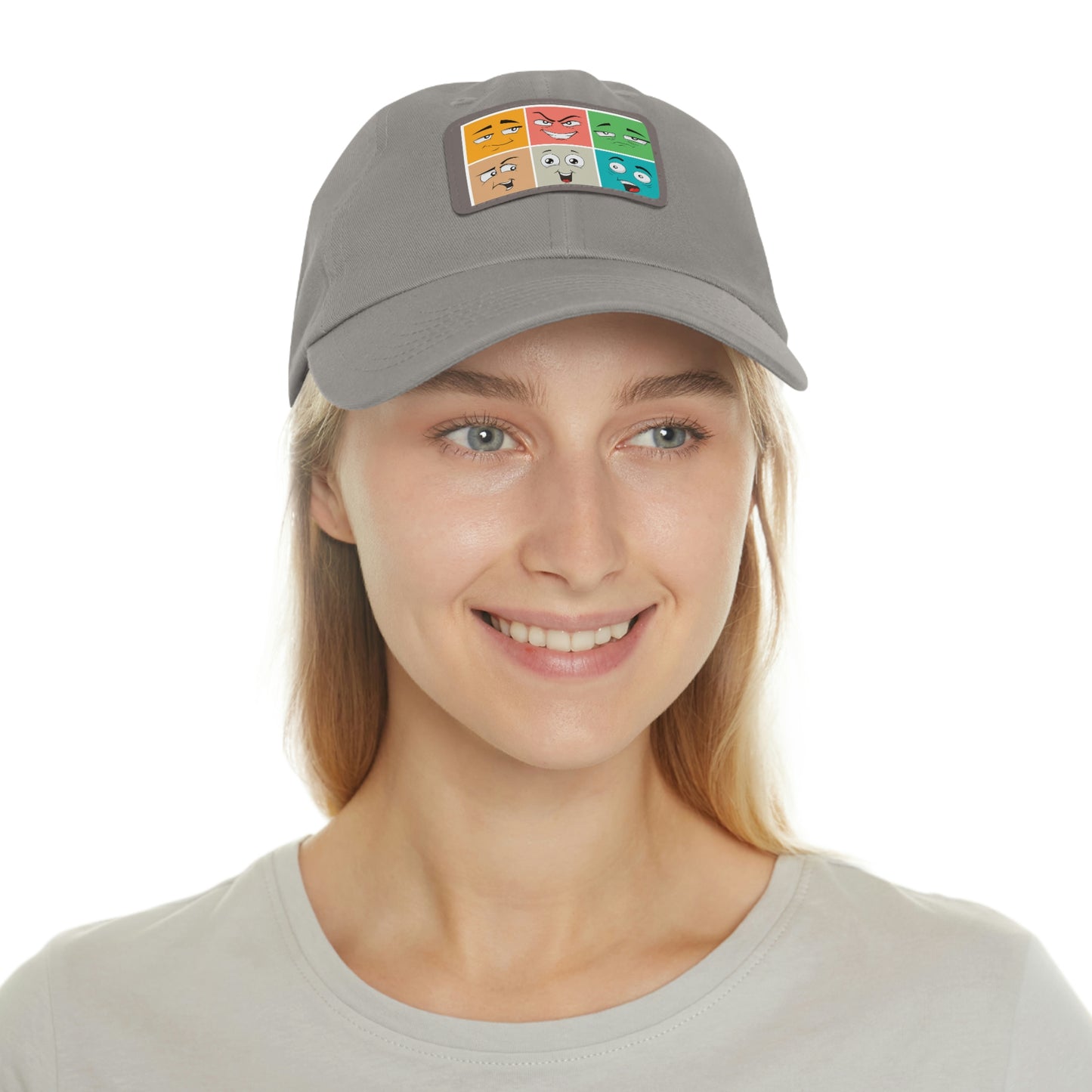 Dad Hat with Patch(colorful smile)