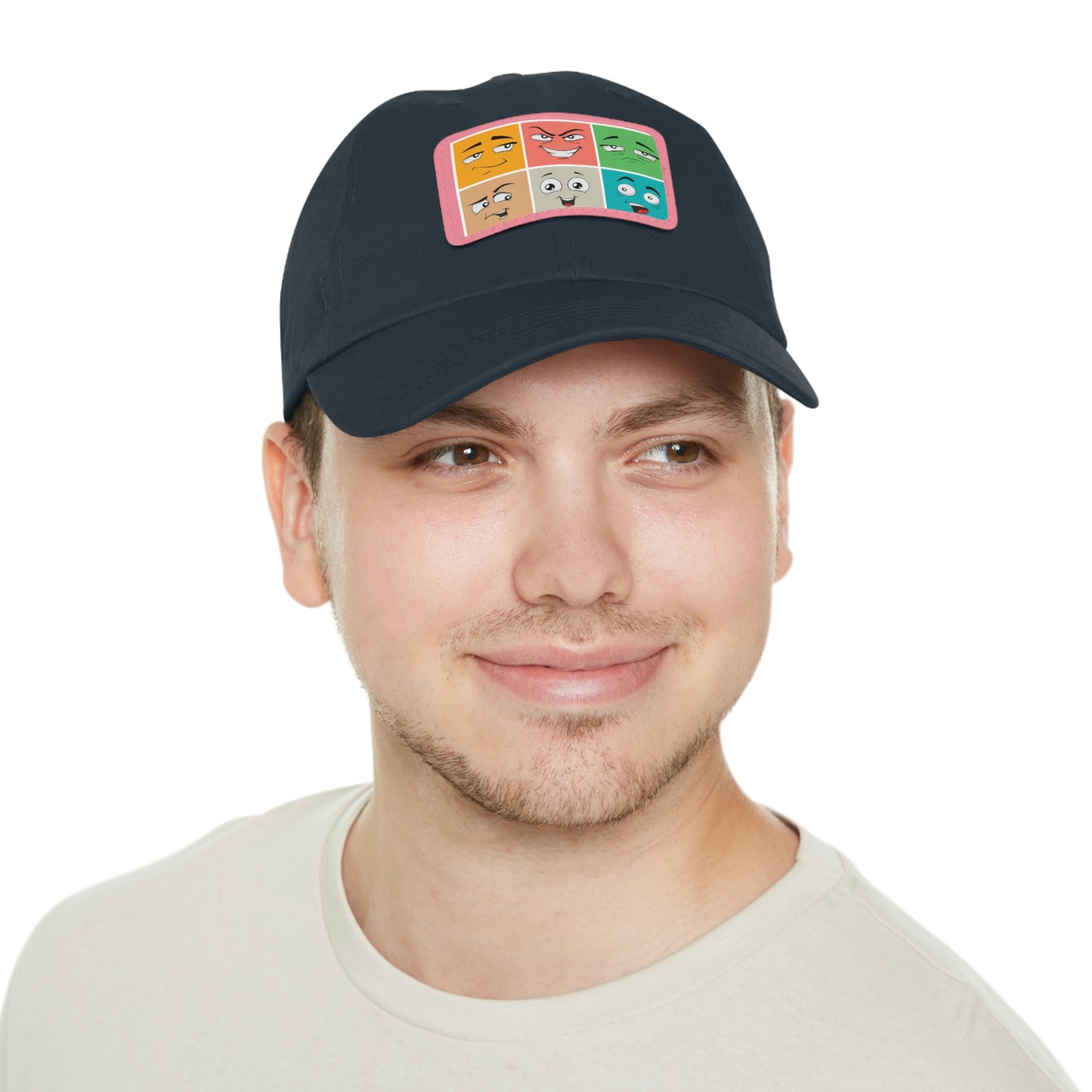 Dad Hat with Patch(colorful smile)