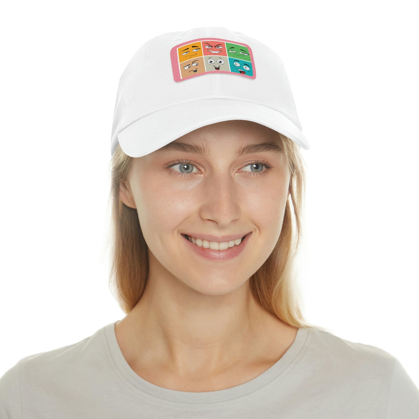 Dad Hat with Patch(colorful smile)