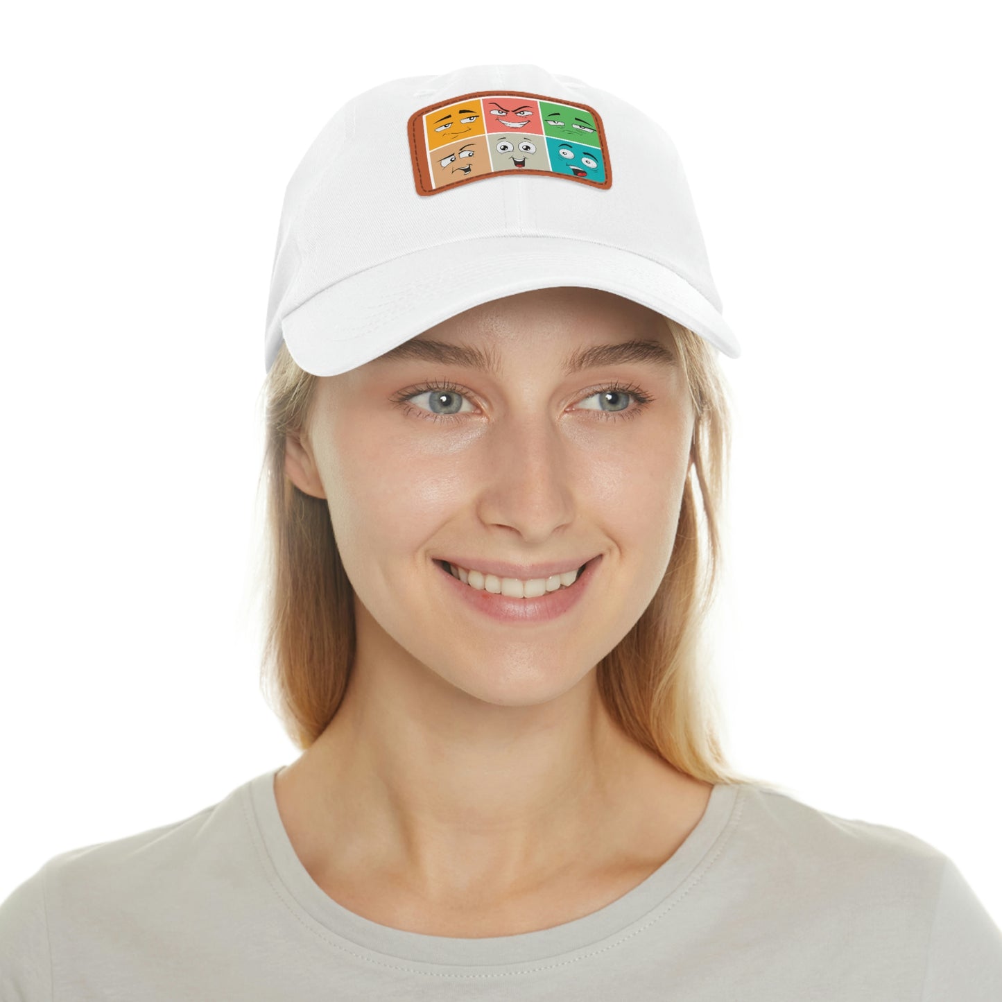 Dad Hat with Patch(colorful smile)