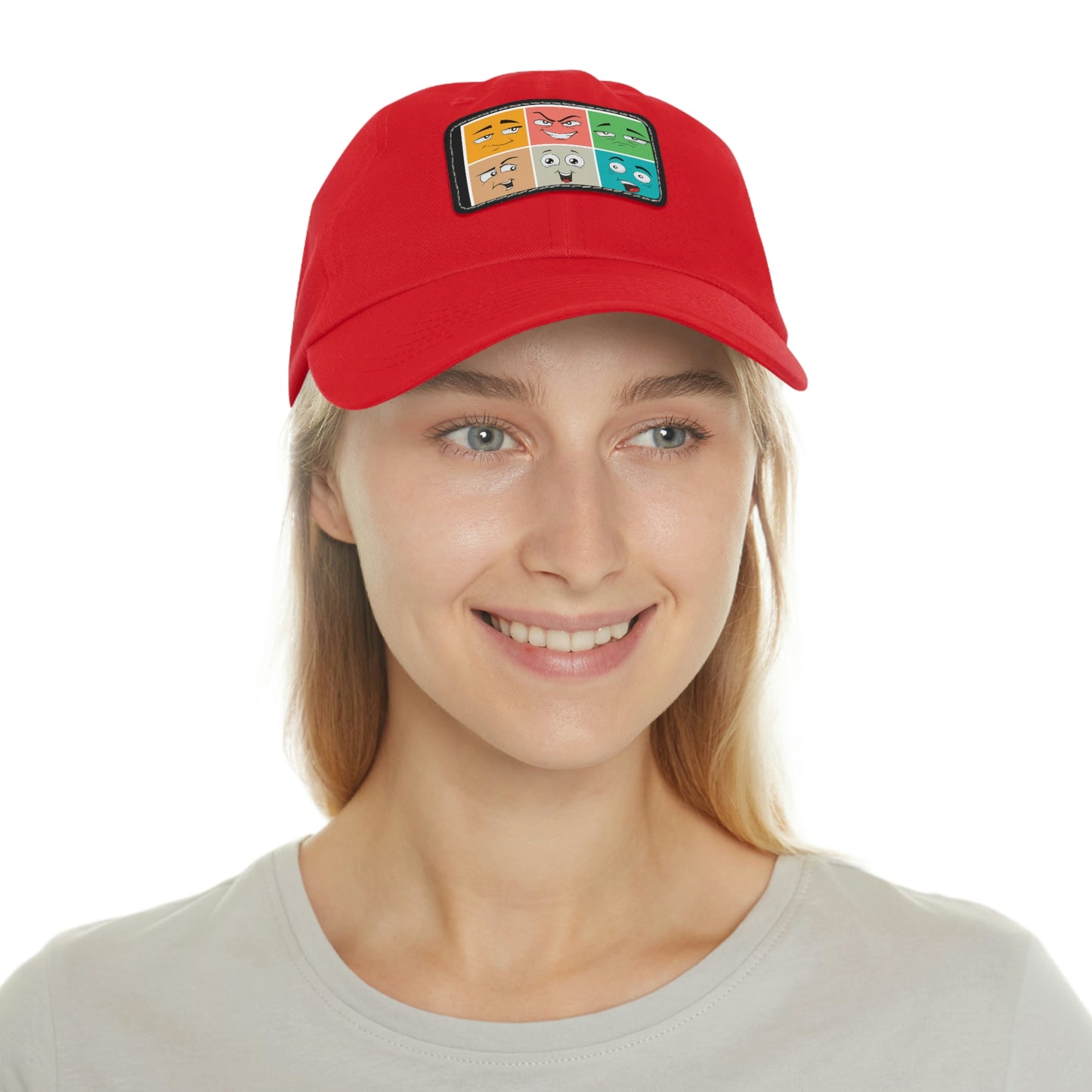 Dad Hat with Patch(colorful smile)