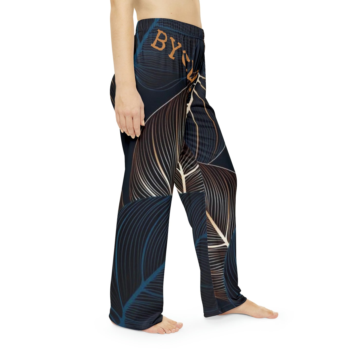 Women's Lounge Pants(BYCLLC blue/Gold)