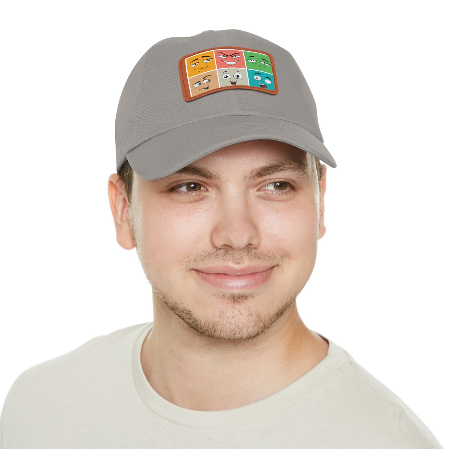 Dad Hat with Patch(colorful smile)