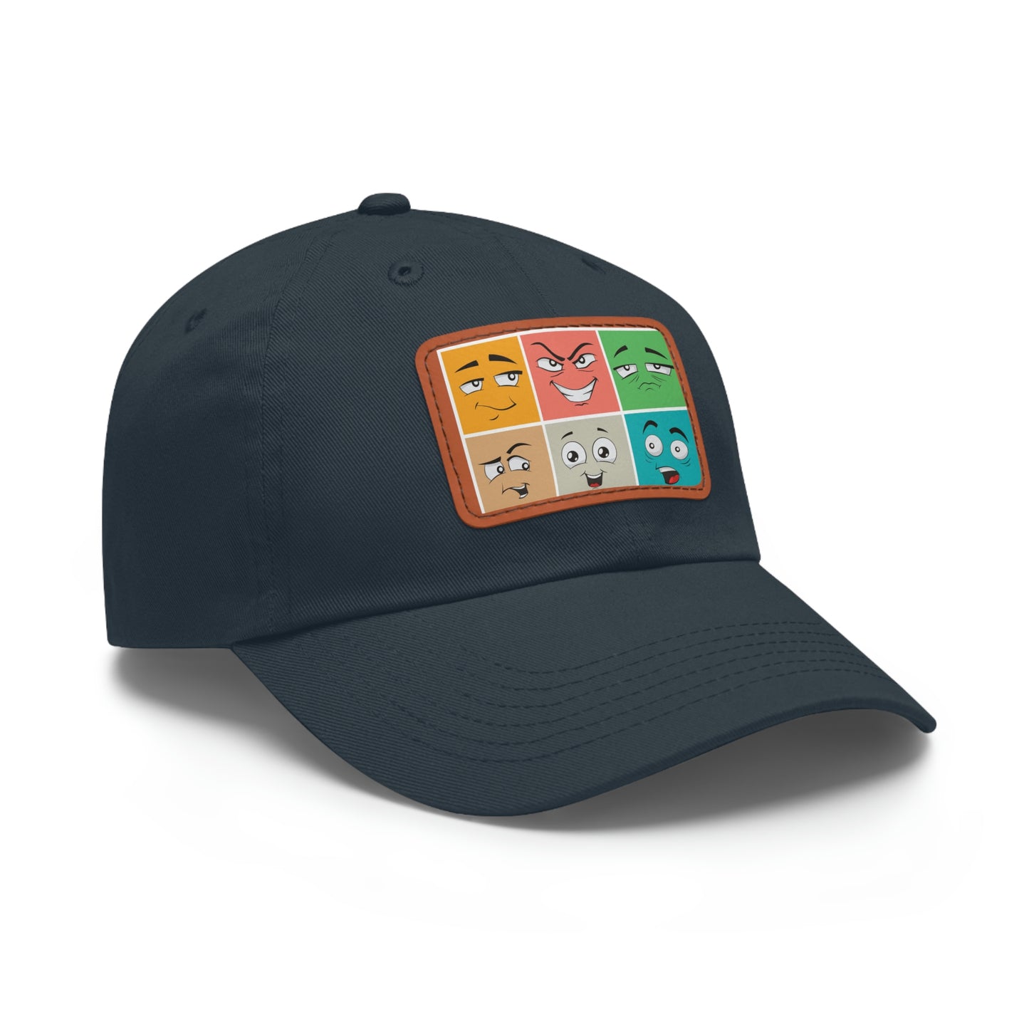 Dad Hat with Patch(colorful smile)
