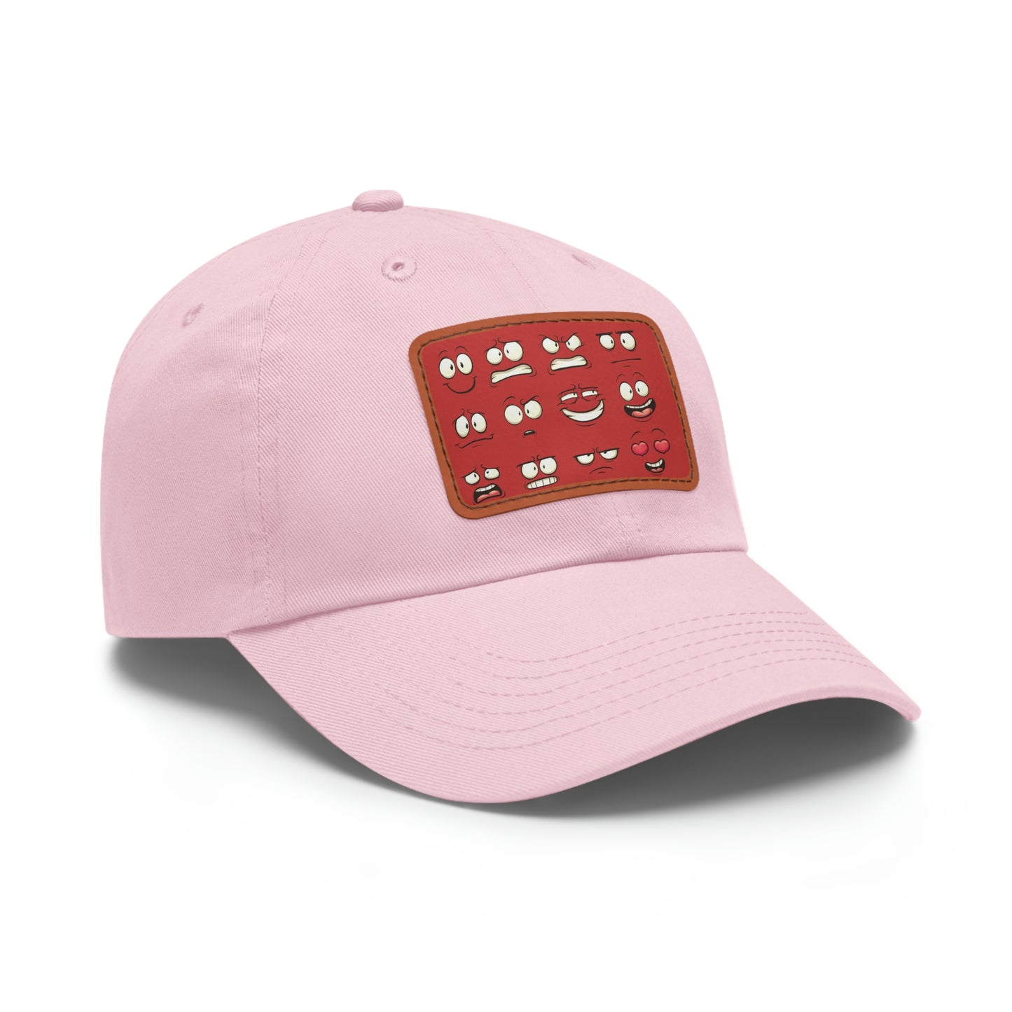 Dad Hat with Patch(Red Smiles)