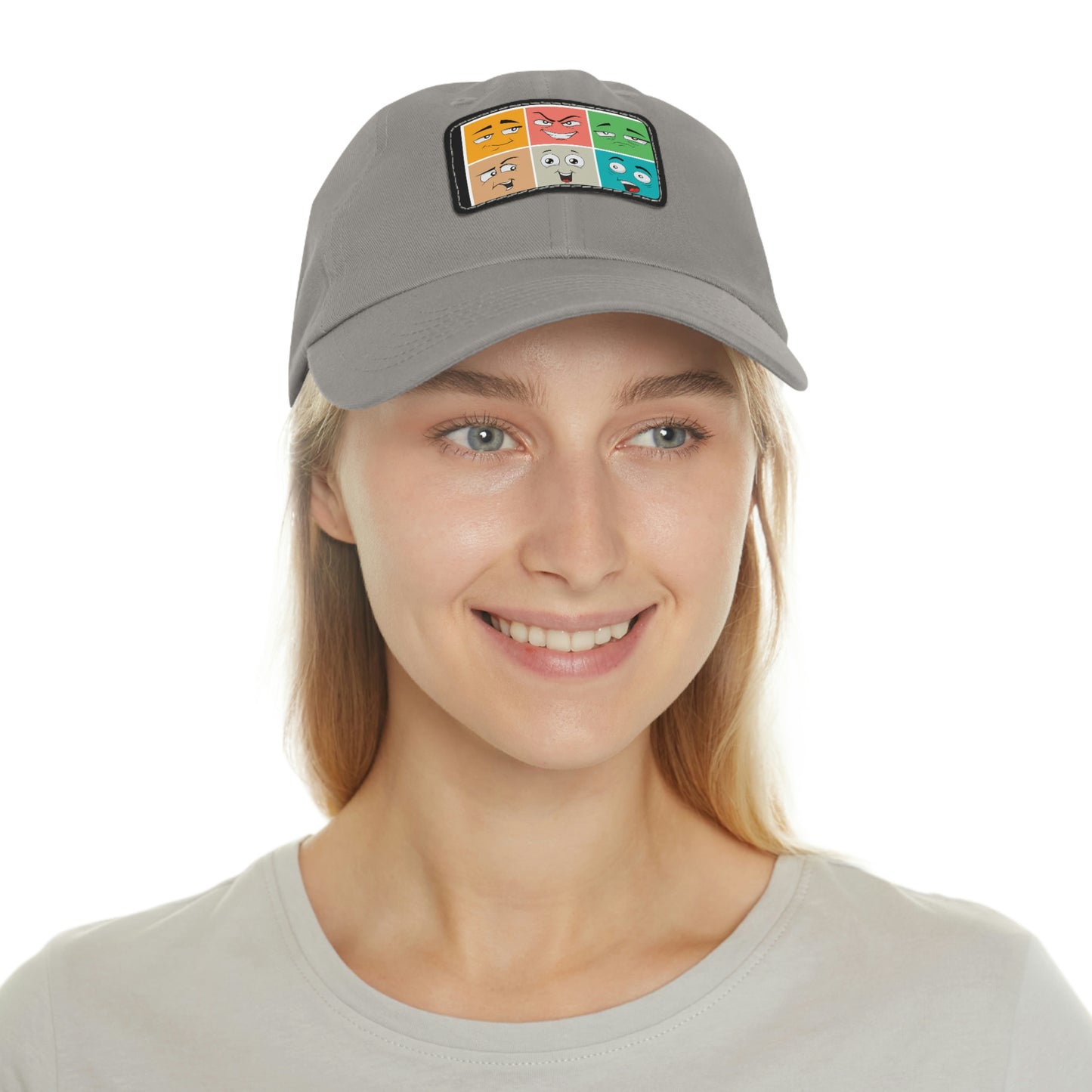 Dad Hat with Patch(colorful smile)