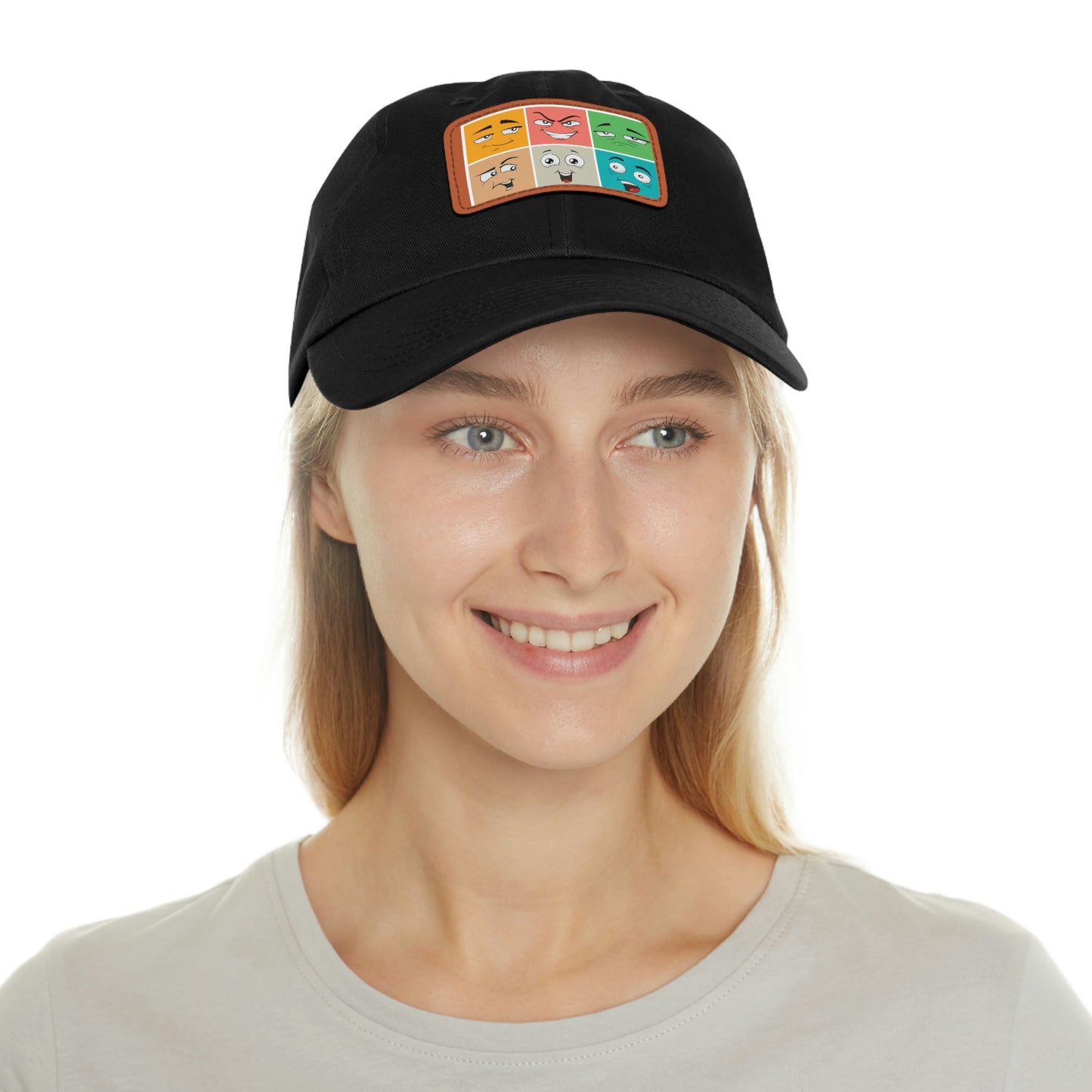 Dad Hat with Patch(colorful smile)