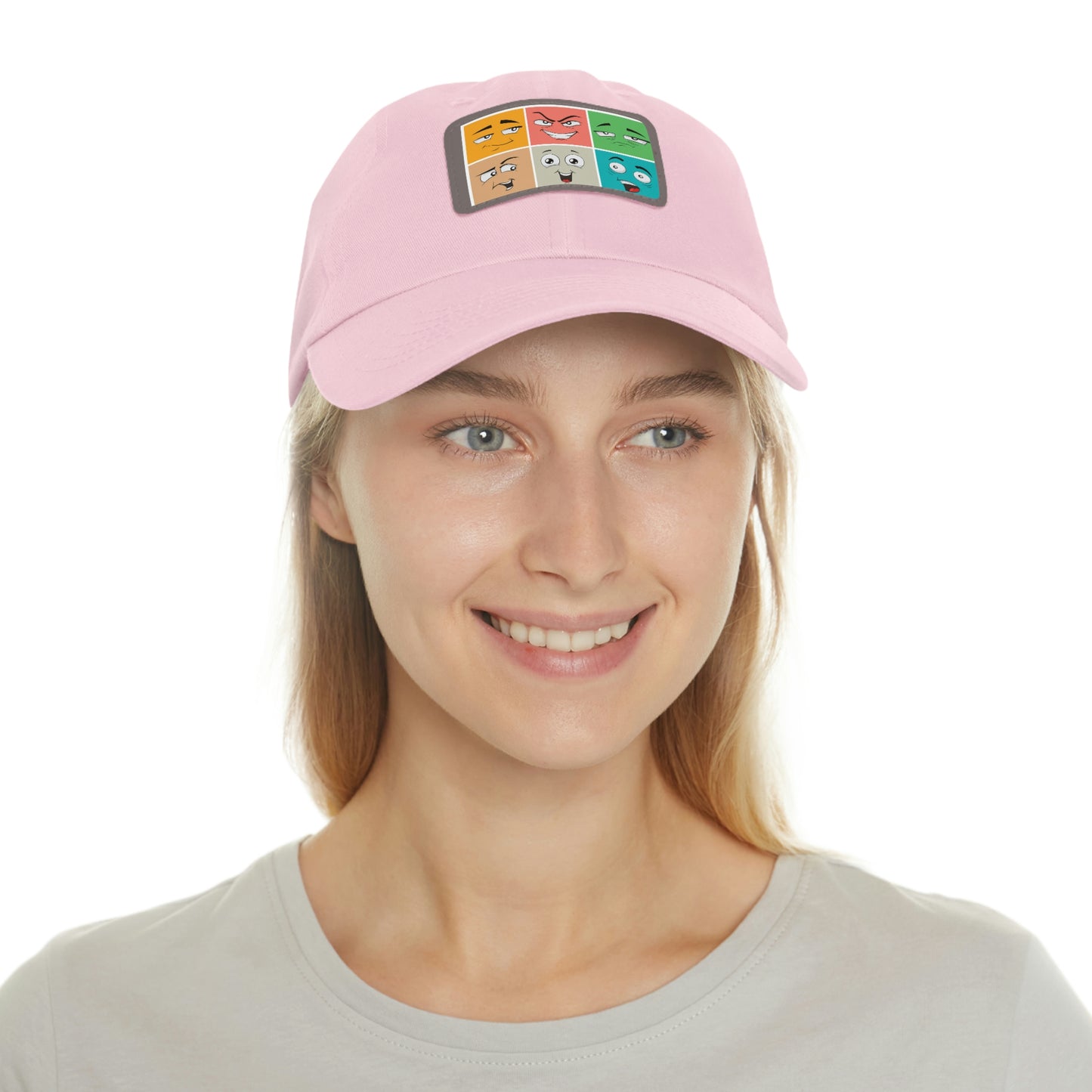 Dad Hat with Patch(colorful smile)