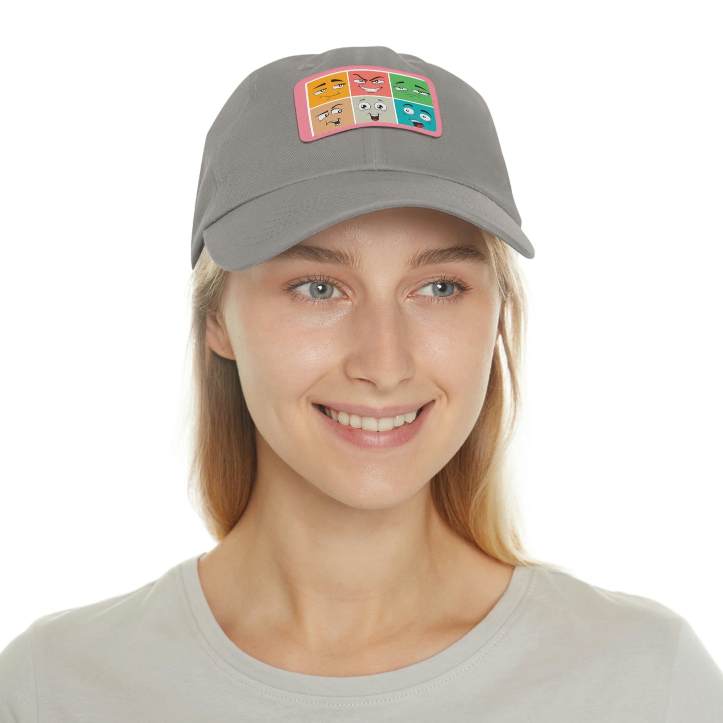Dad Hat with Patch(colorful smile)