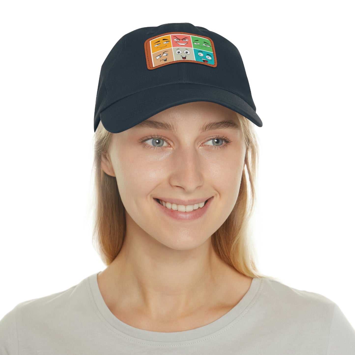 Dad Hat with Patch(colorful smile)