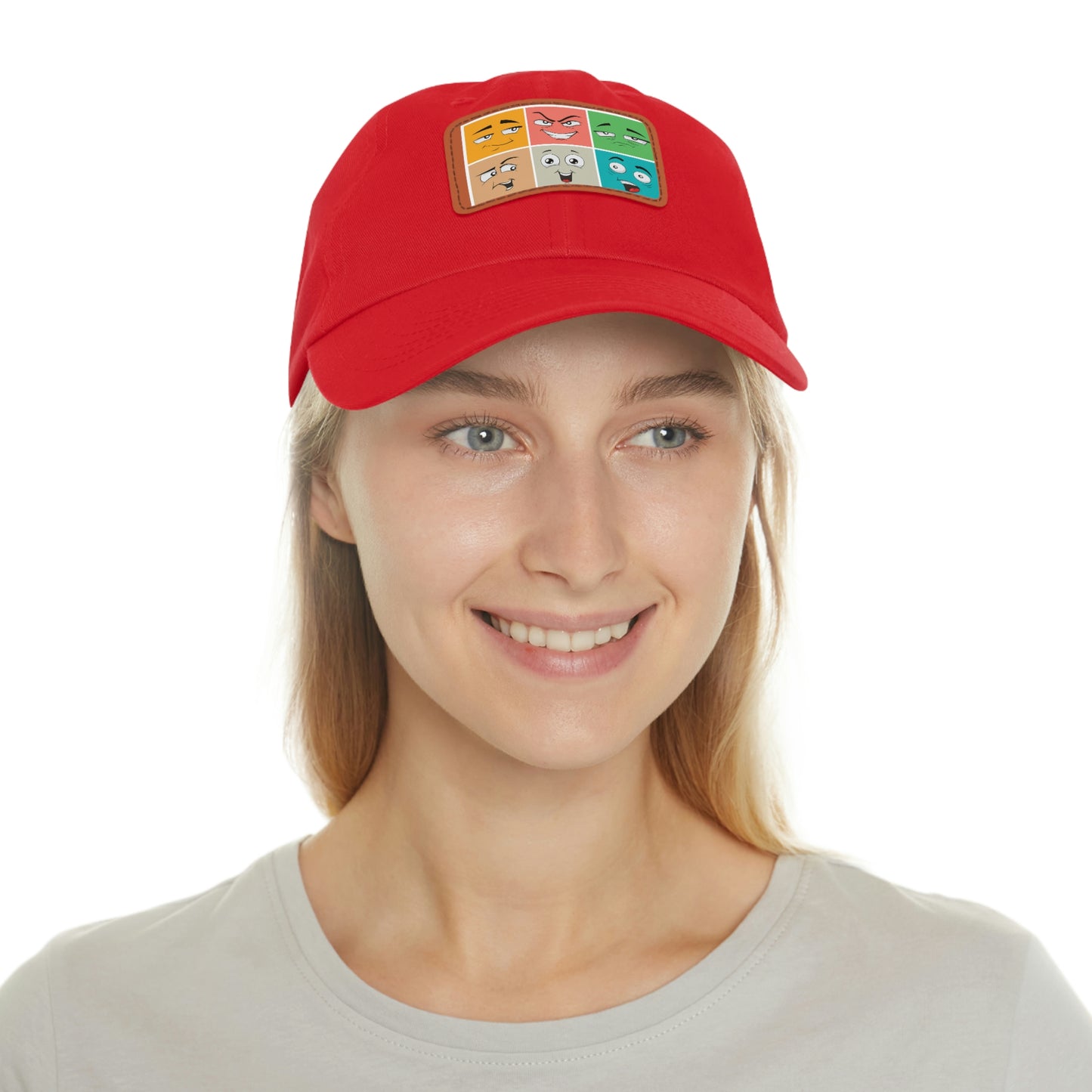 Dad Hat with Patch(colorful smile)