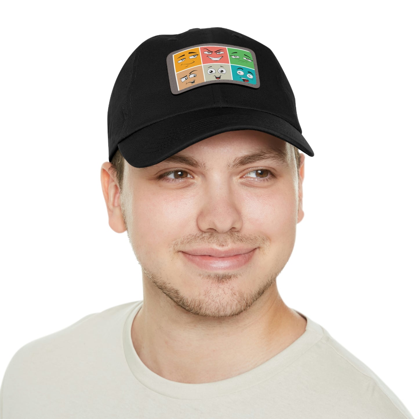 Dad Hat with Patch(colorful smile)