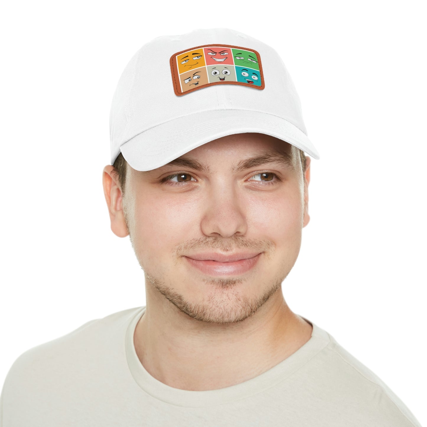 Dad Hat with Patch(colorful smile)