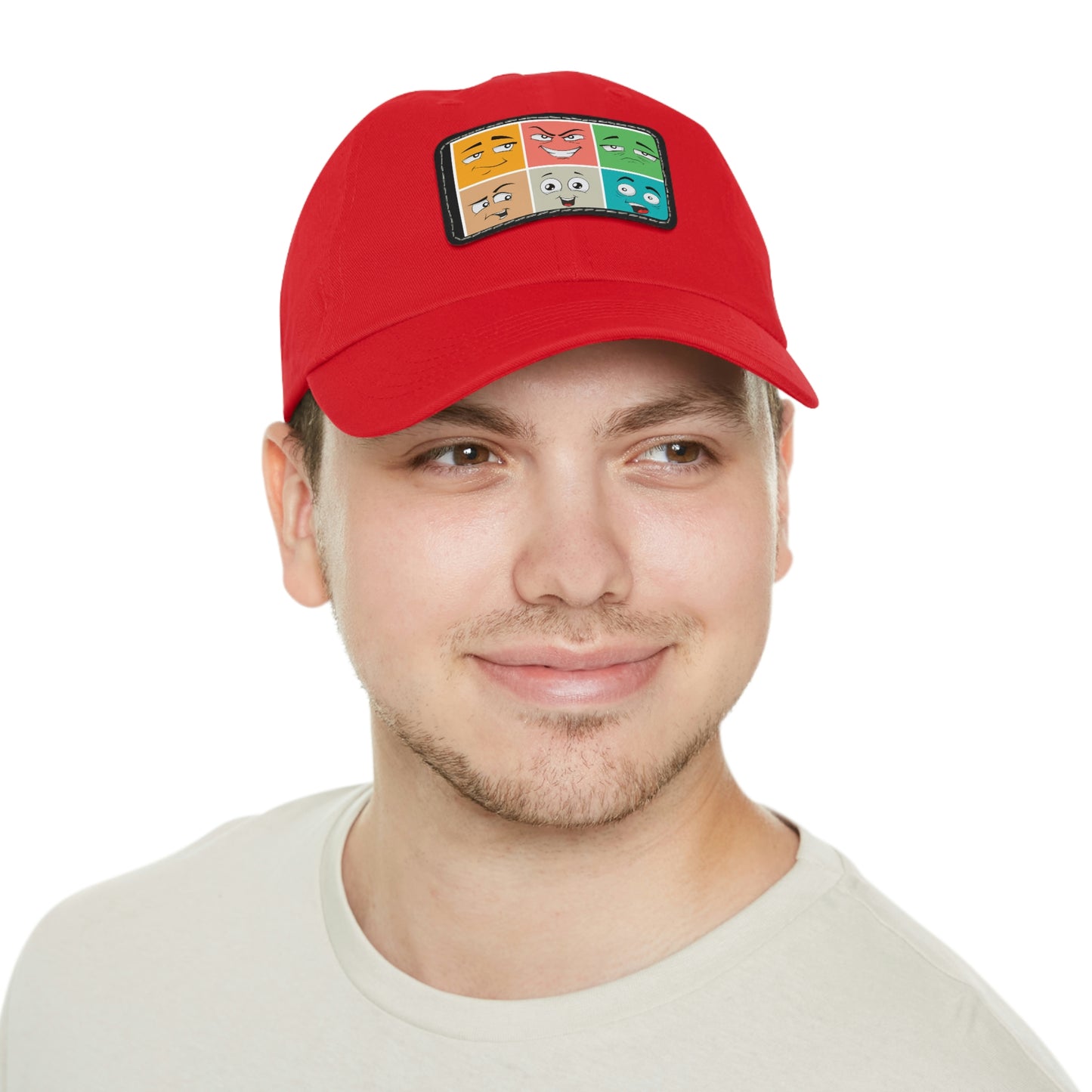 Dad Hat with Patch(colorful smile)
