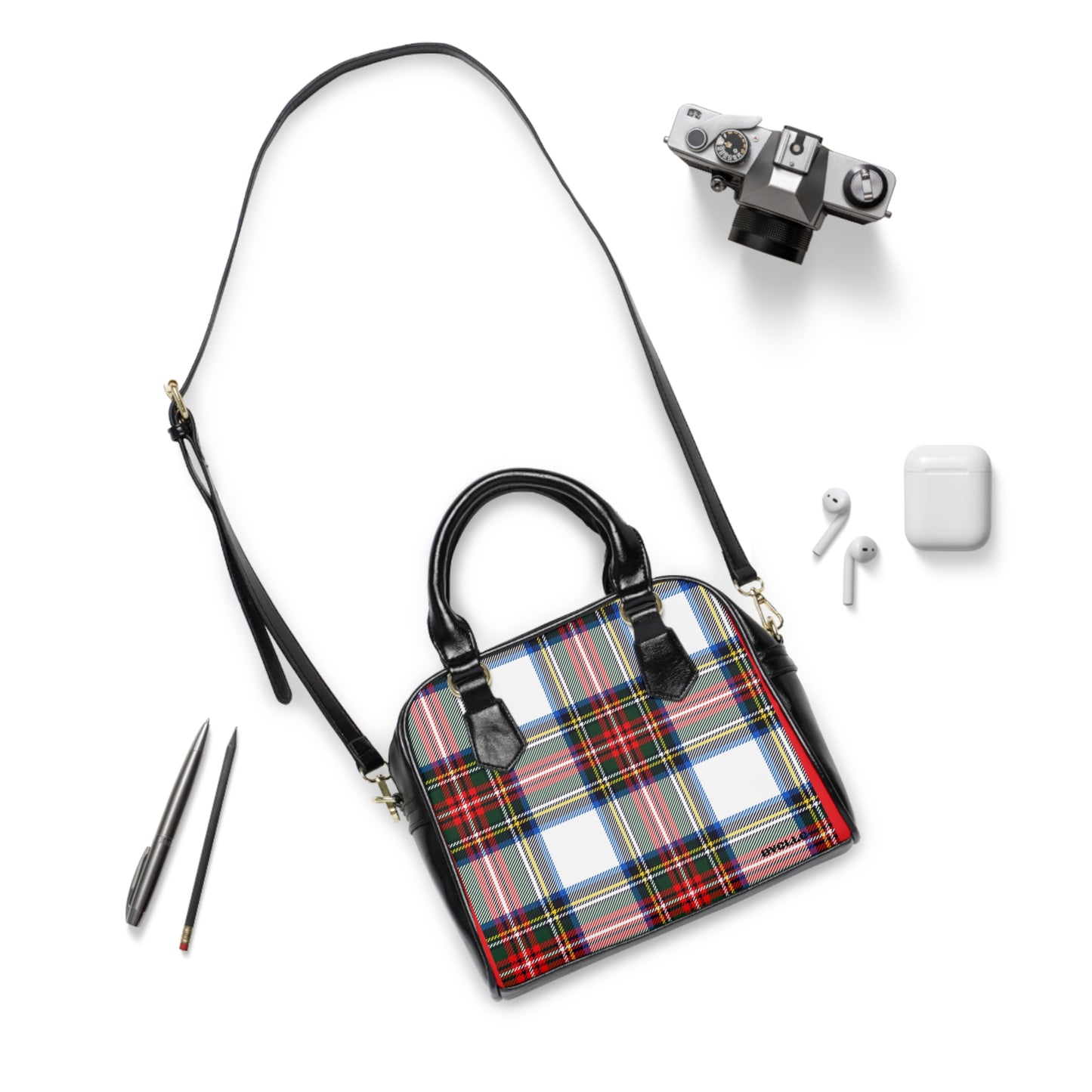 Shoulder Handbag(Plaid)