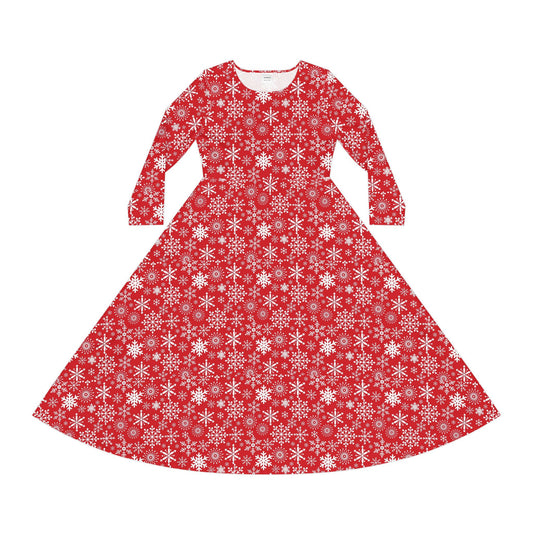 Women's Long Sleeve Dress (Hippie 27)