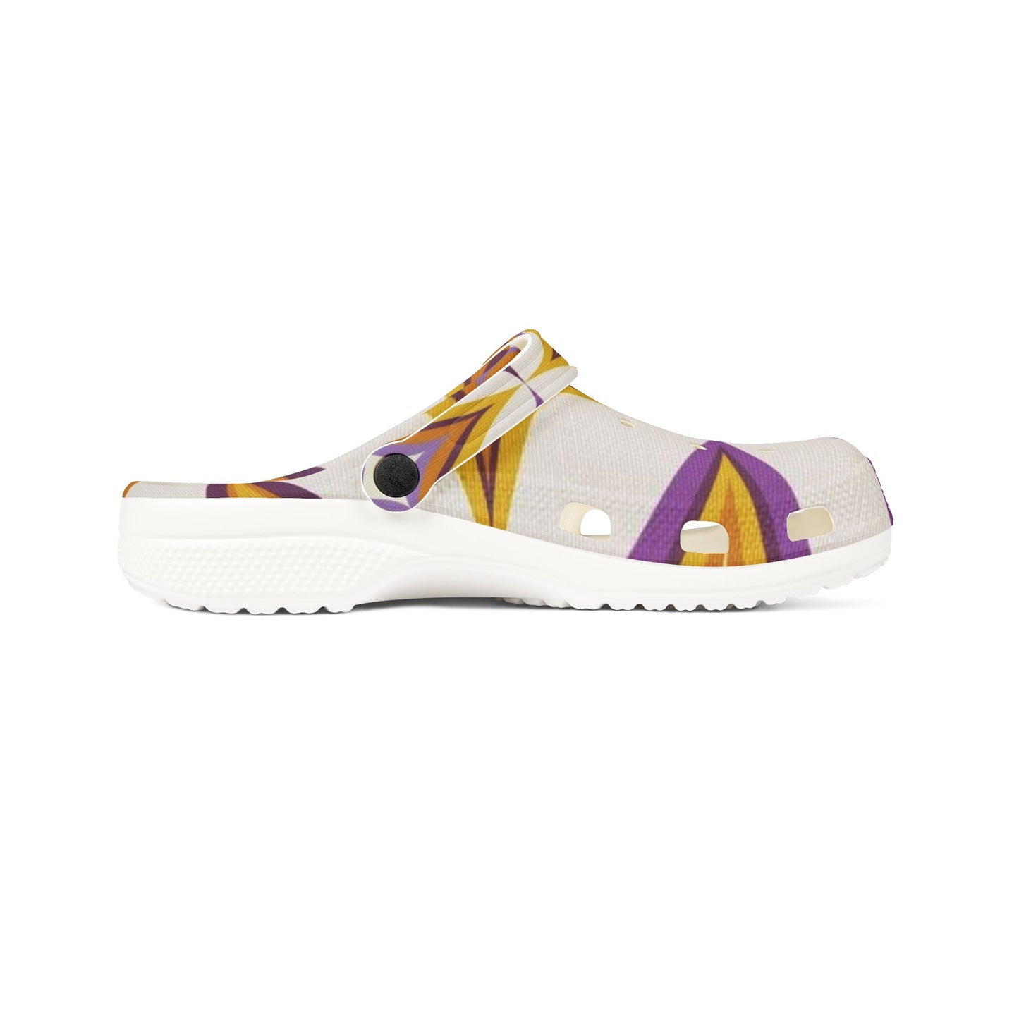Purple and Gold fun Clogs