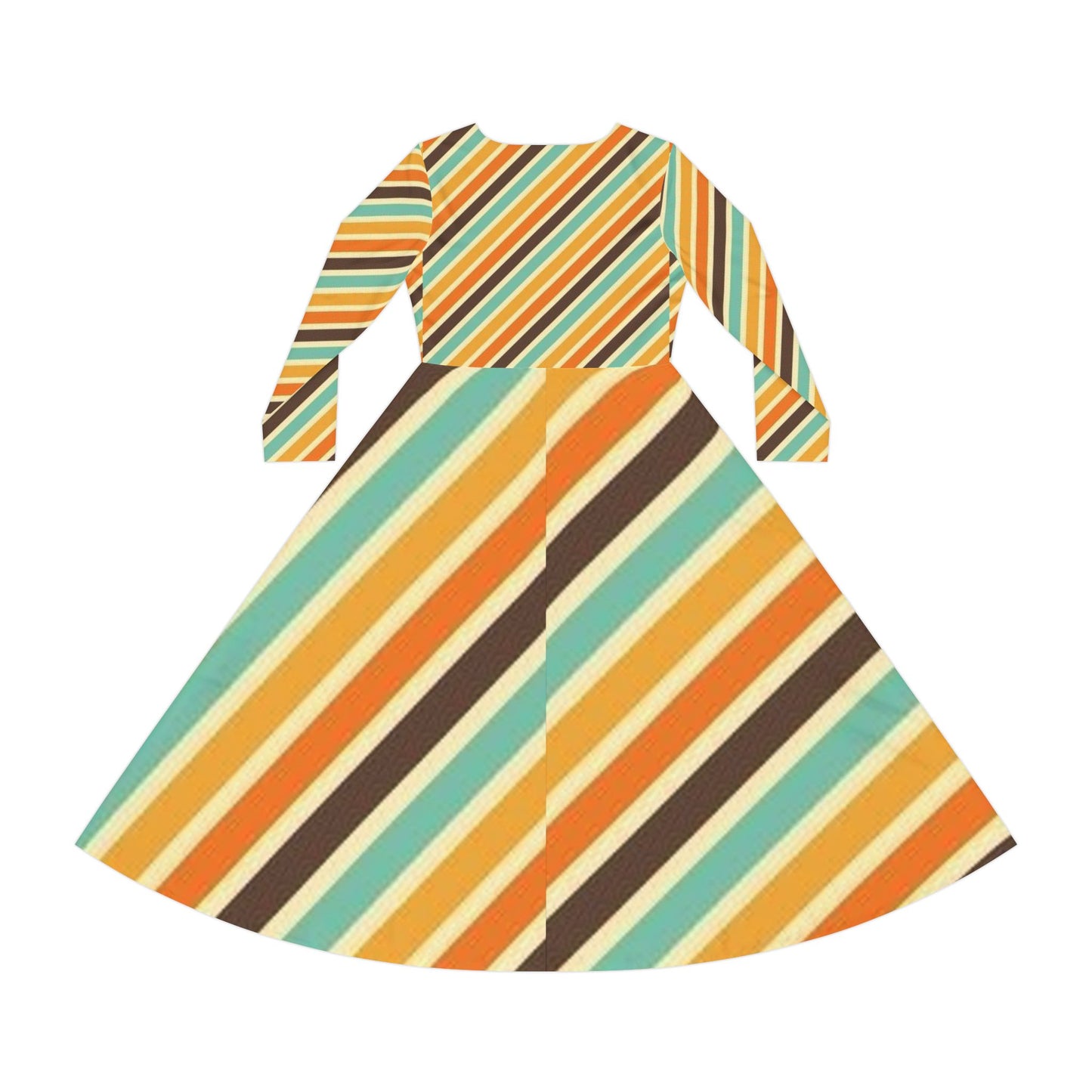 Women's Long Sleeve Dress (Hippie 31)