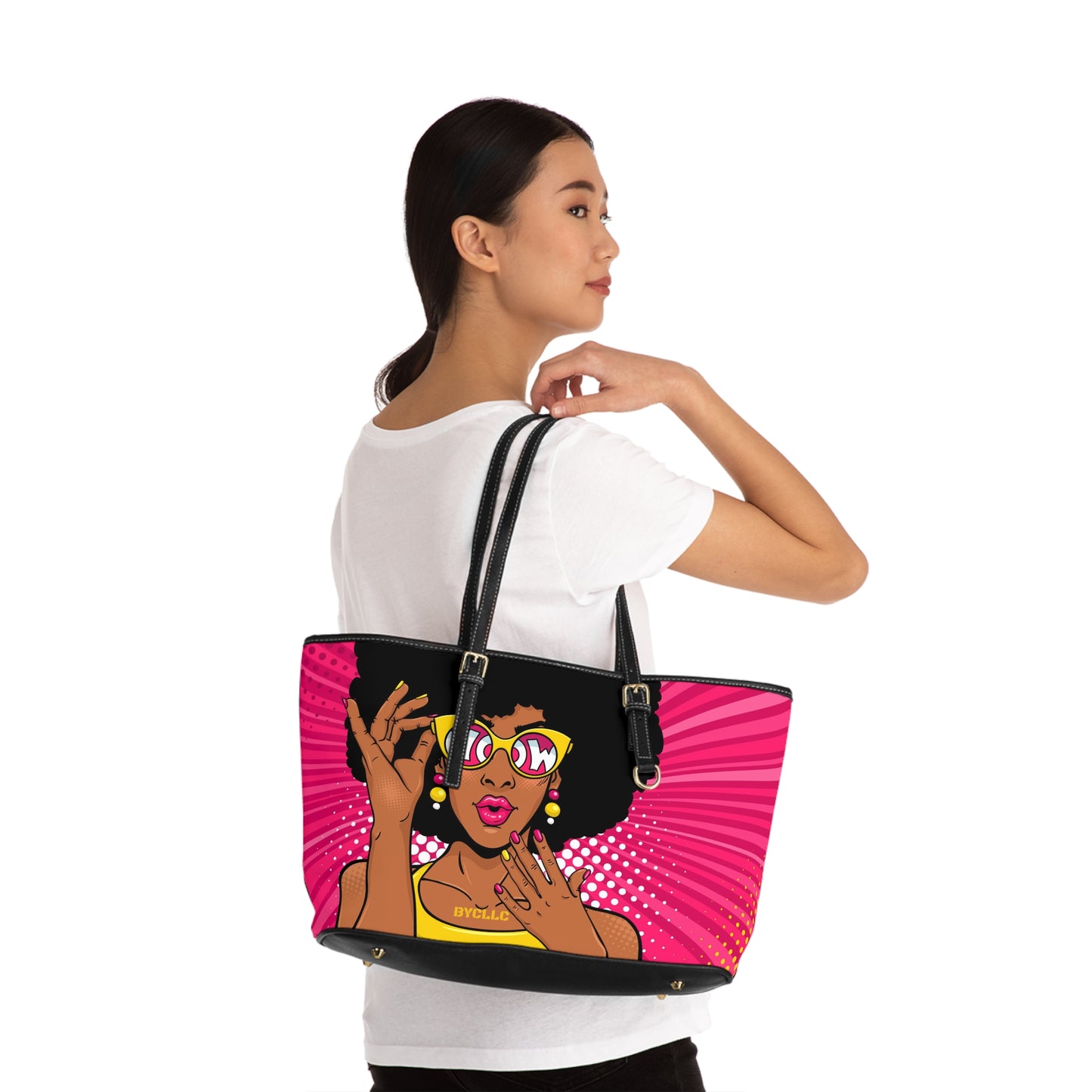 PU Leather Shoulder Bag(BYCLLC Beauty)