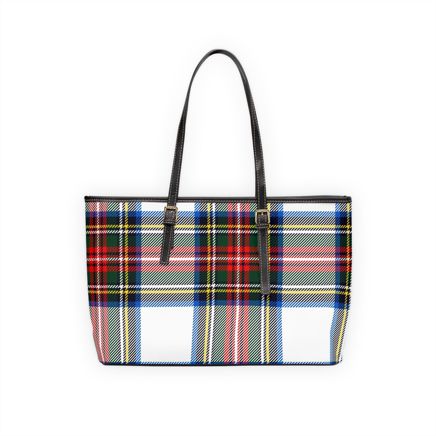 PU Leather Shoulder Bag(Plaid)