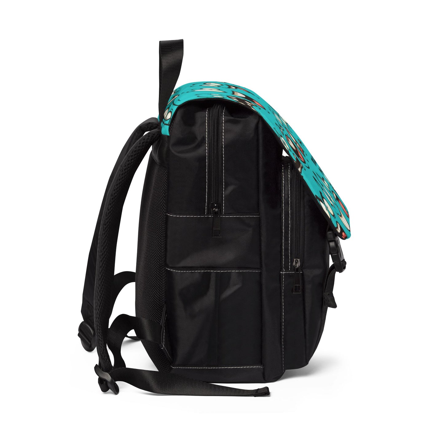 Casual Shoulder Backpack(Blue Smiles)