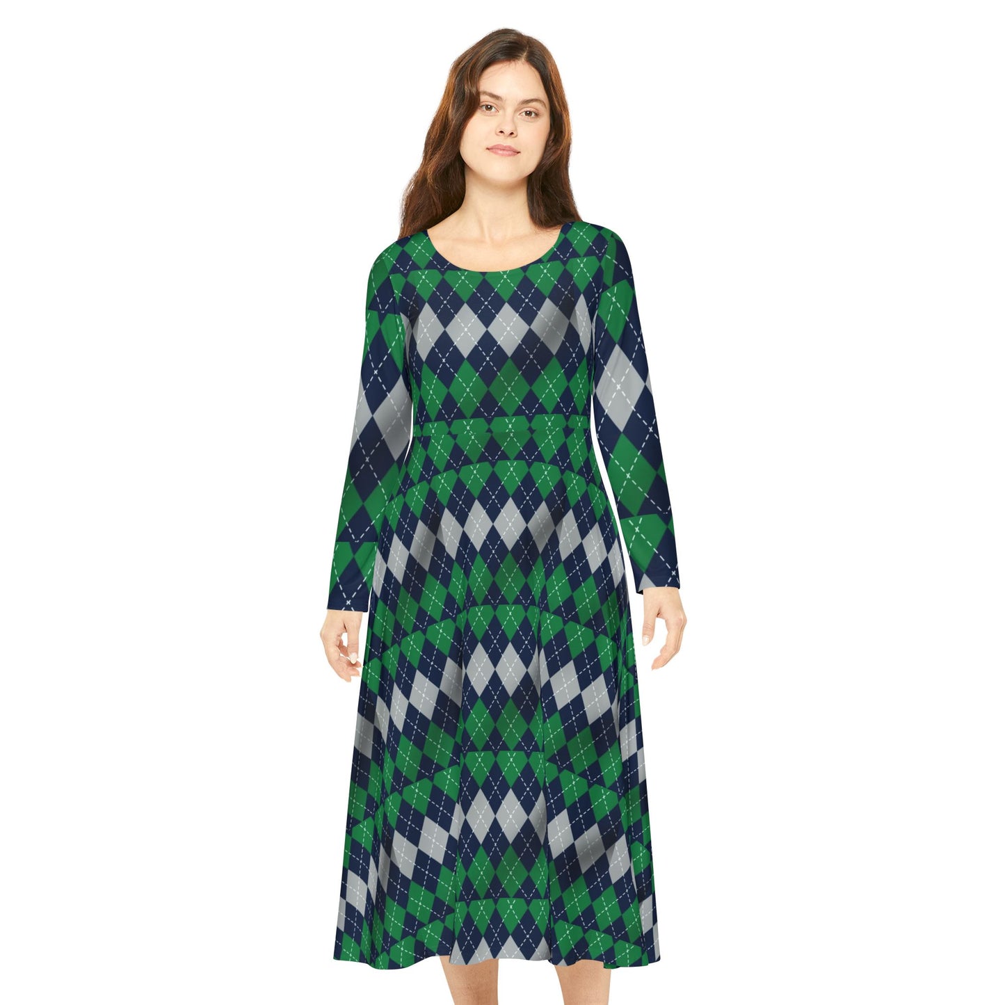 Women's Long Sleeve Dress (Hippie 23)