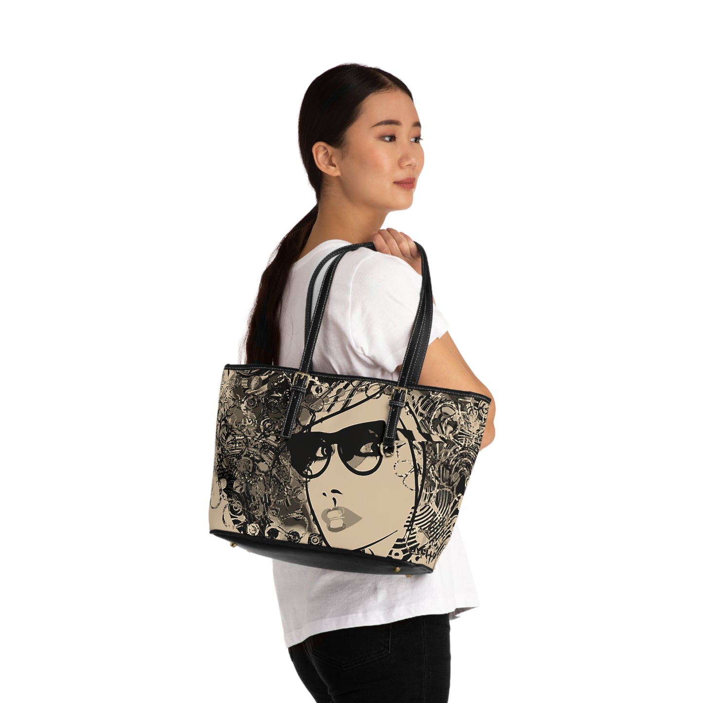 PU Leather Shoulder Bag(Glam Sis)