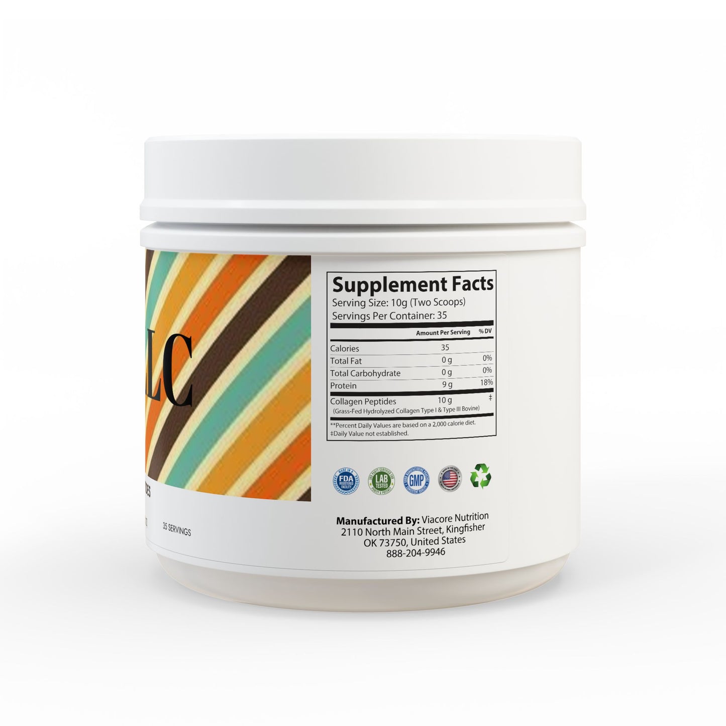 Be ye covered llc Collagen Peptides Type I & III Supplement (350g, 12.3oz)