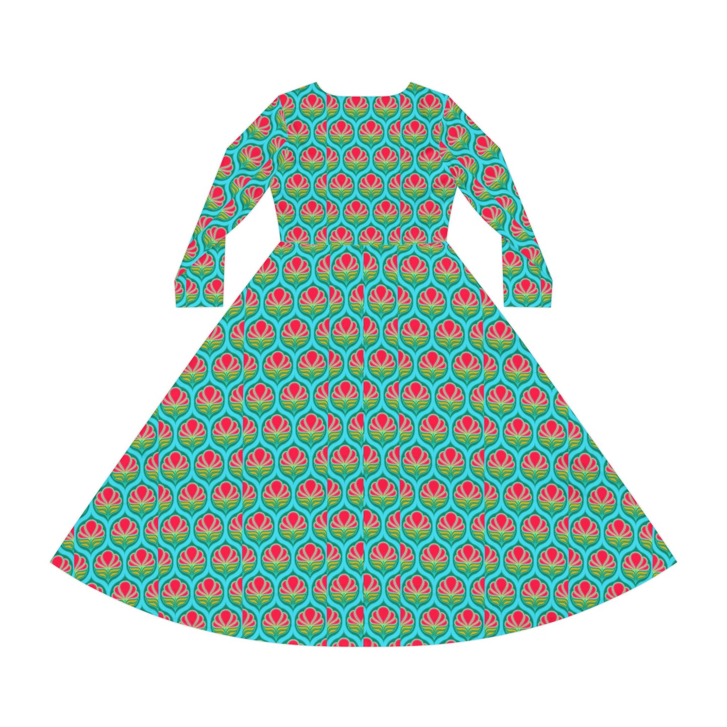 Women's Long Sleeve Dress (Hippie 21)