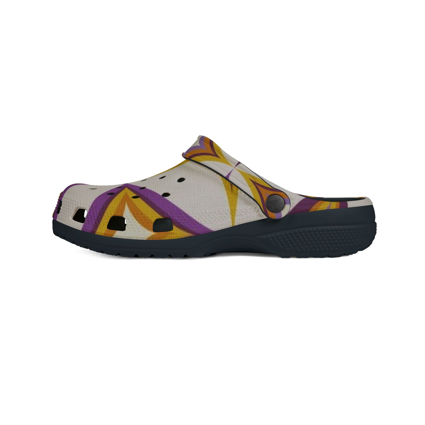 Purple and Gold fun Clogs