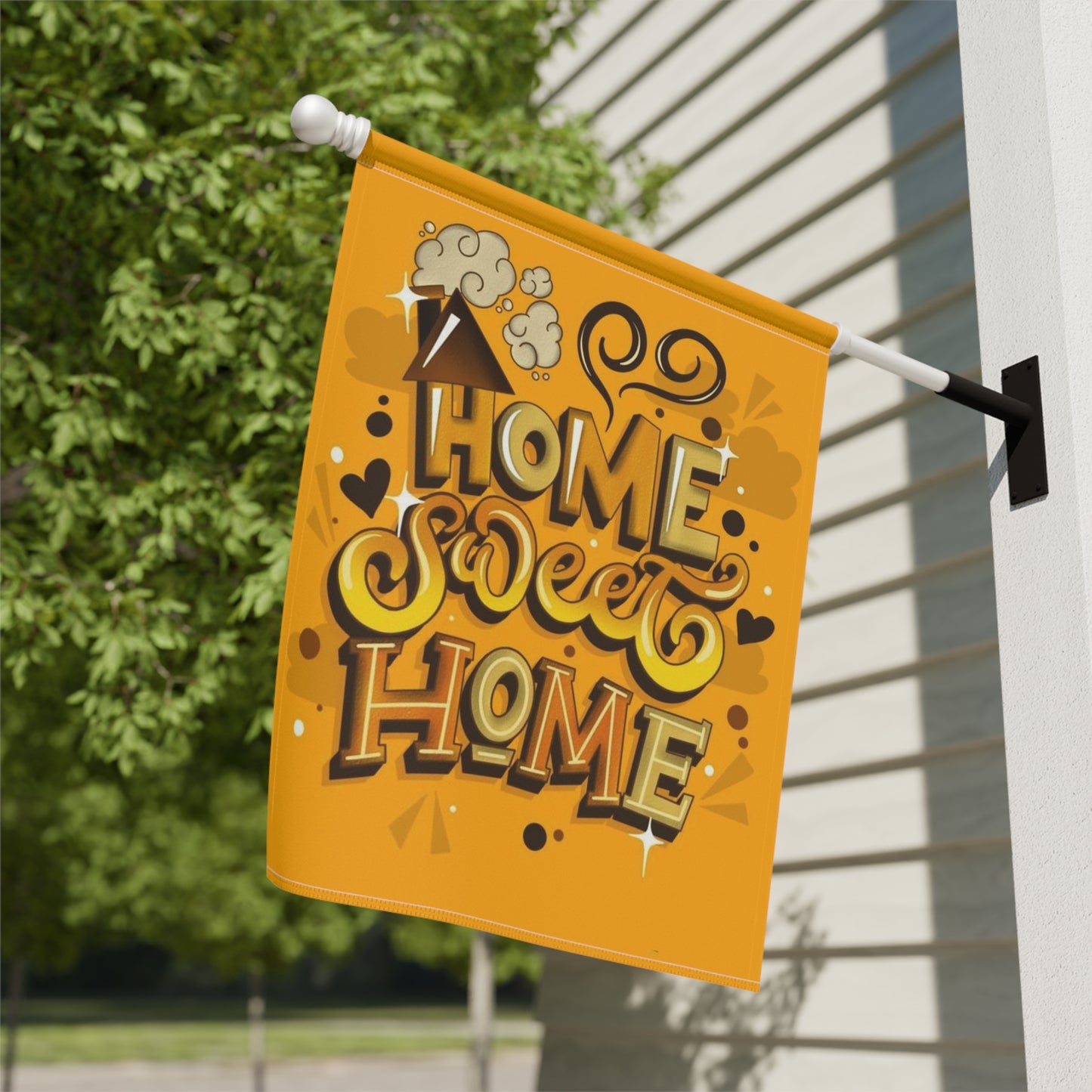 Garden & House Banner(Home sweet home )