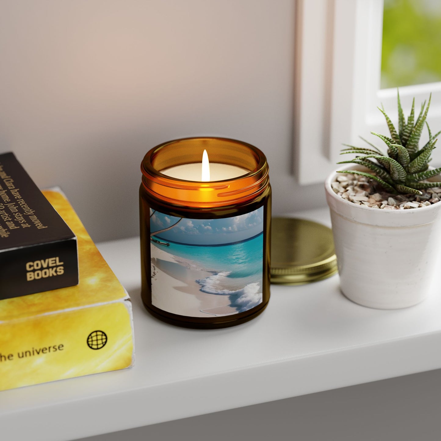 Beach and woody Candle (4oz, 9oz)