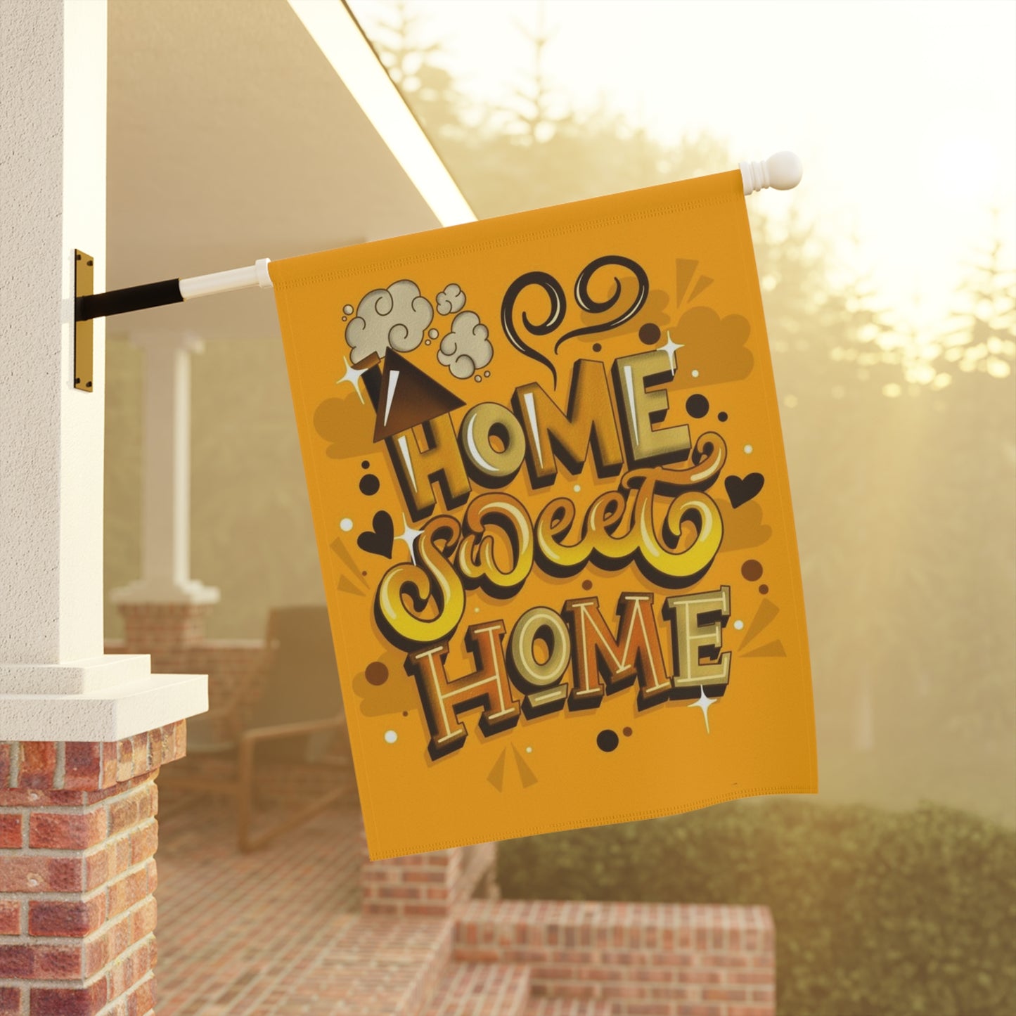 Garden & House Banner(Home sweet home )