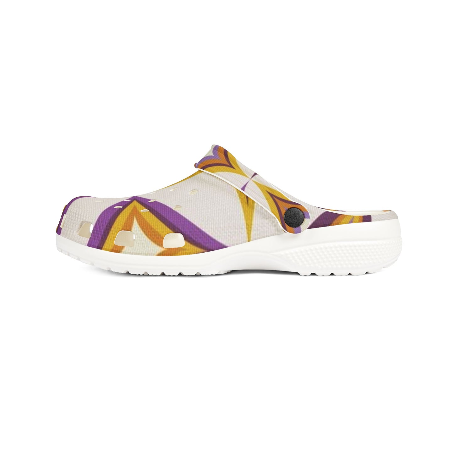 Purple and Gold fun Clogs